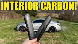 Genesis Coupe Carbon Fiber Interior Door Handle Install! Carbon Fiber Interior Install Genesis Coupe 2015