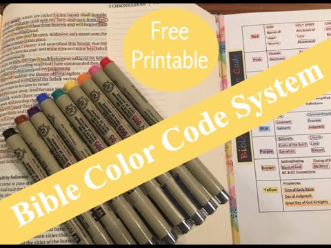 How I mark my Bible / What is my Color Code System? - YouTube
