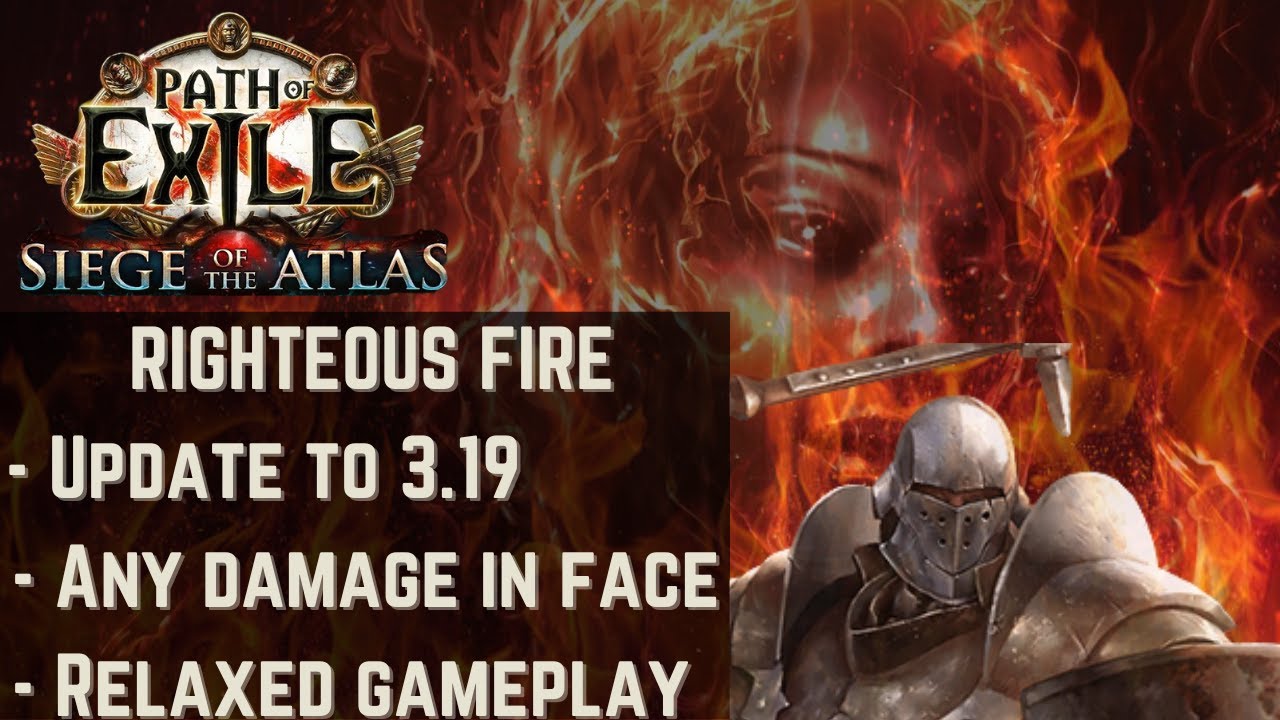Path of Exile 3.20 - UPDATE SUPER TANK RIGHTEOUS FIRE - Forbidden ...