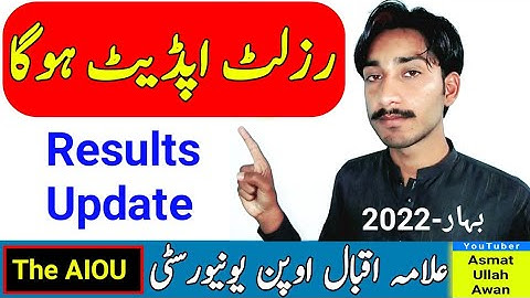 AIOU Spring 2022 Results Update | AIOU Results Update | AIOU 2023 Update | AIOU | The AIOU