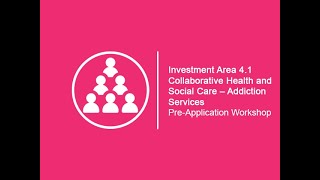 PEACEPLUS Investment Area 4.1: Collaborative Health - Addiction Services