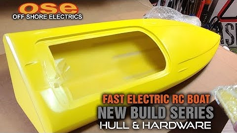Fast Electric RC Boat Build - Pt1 Hull & Hardware - Offshore electrics Deltaforce