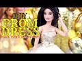 DIY - How to Make: Doll Prom Dress 3 Fabulous Designs PLUS Backdrop