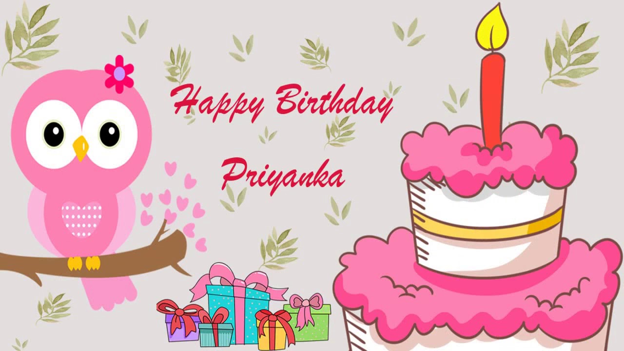 Happy Birthday Priyanka Image Wishes General Video Animation - YouTube