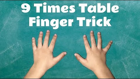 9 Times Table Finger Trick - Grades 3 & 4 Multiplication