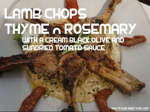 Grilled Lamb Chops with Rosemary n Thyme Recipe + Cream sauce