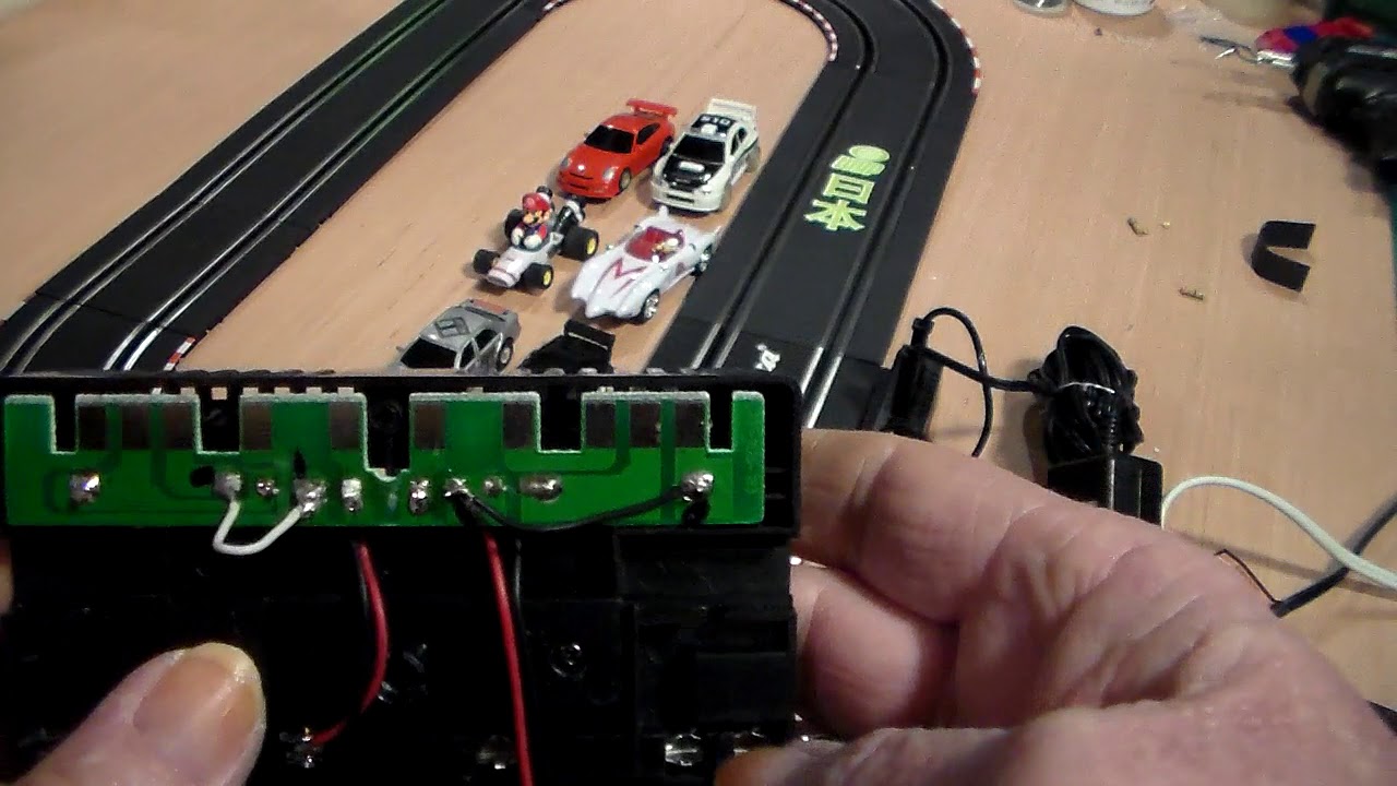 Part one Carrera Go Track power problems for using Artin Cars - YouTube