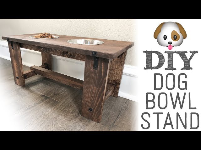 Dog Bowl Stand Large/tall Dog Bowl Stand Farmhouse Style Rustic Dog Bowl  Stand Raised Dog Bowl Elevated Dog Bowl-raised Dog Feeder 