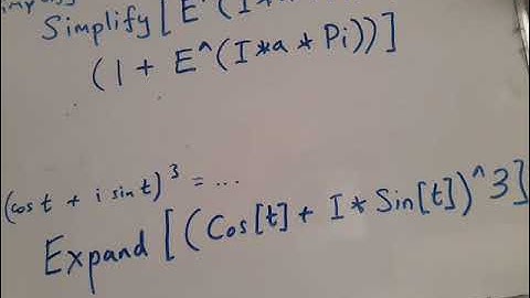 Mathematica commands: Simplify, Expand