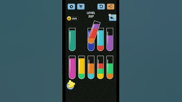 Water Color Sort Level 267 WalkThrough Solution Gameplay | LevelUpX | #watercolor#shorts#level267