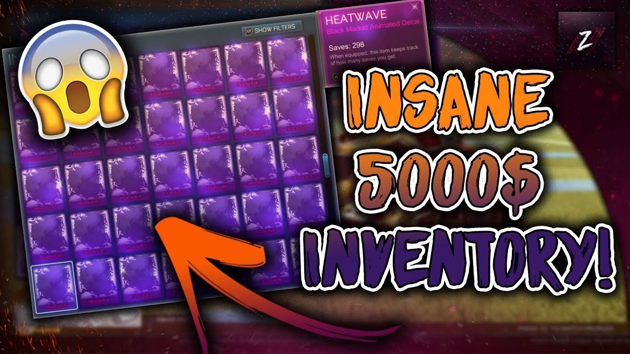 SHOWCASING MY 5,000 ROCKET LEAGUE INVENTORY! *OMG!* ONE OF THE