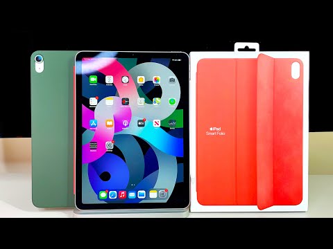 Apple iPad Air 4th Gen Smart Folio Cover - Unboxing & Review | Back Protection + New Colors!