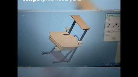 Design,Assembly & Animation of a mobile PC table using Pro-Engineer Wildfire 5.0