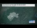 Man rescued after sand-moving incident