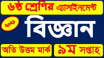 Class 6 Science Assignment 2021 || ষষ্ঠ ৬ষ্ঠ শ্রেণির বিজ্ঞান এসাইনমেন্ট ২০২১ || Class 6 9th week