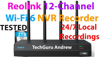 Reolink 12-Channel Wi-Fi 6 NVR Recorder RLN12W
