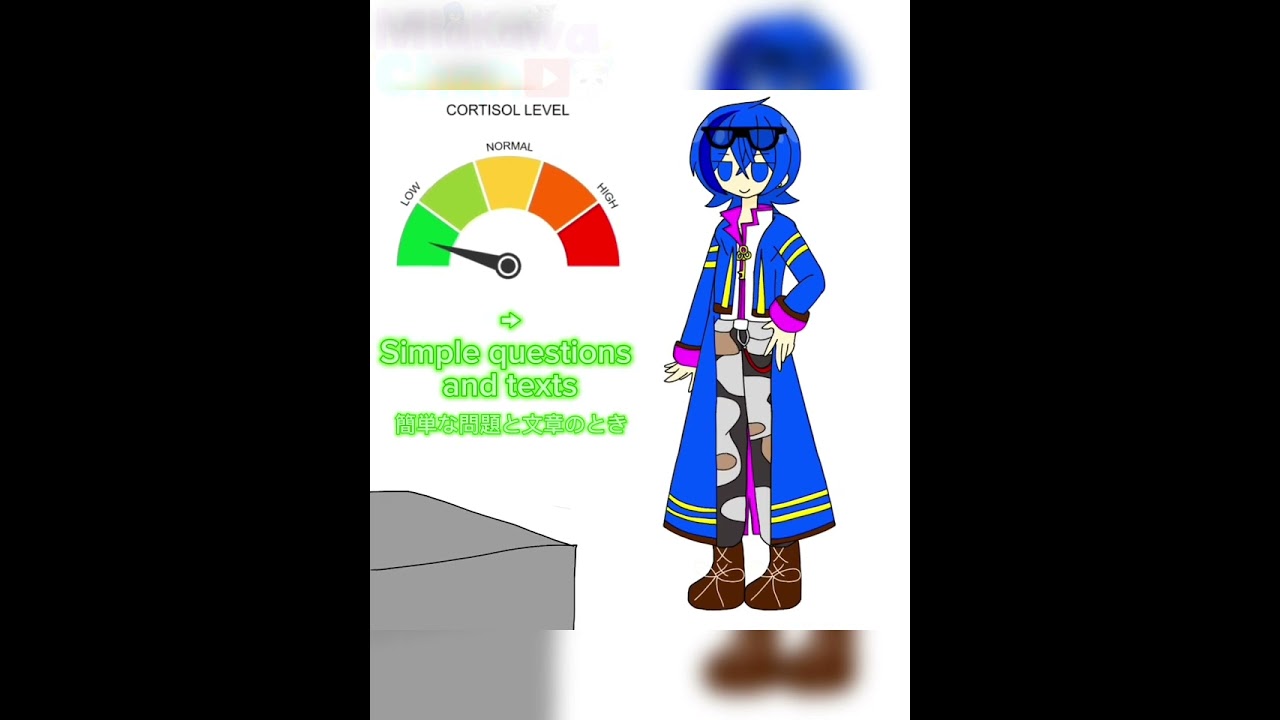 Cortisol levels meme（Mr.Blue version!）/ウォーターチャレンジ/#shorts 