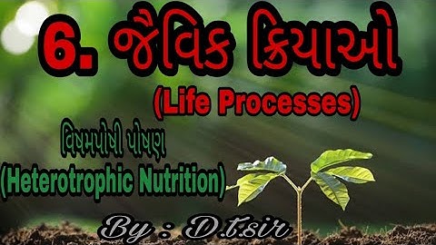 Life Processes /Nutrition / Heterotrophic Nutrition / જૈવિક ક્રિયાઓ / પોષણ / વિષમપોષી પોષણ / std  10