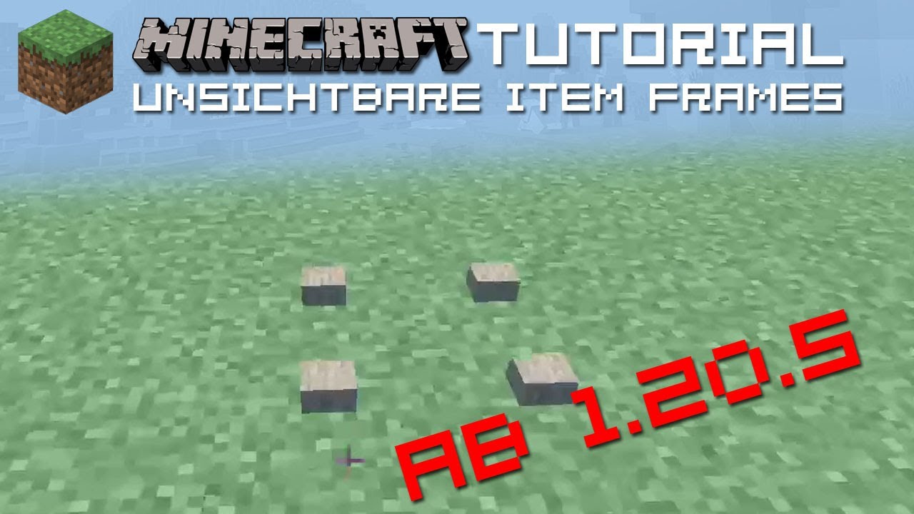 Unsichtbare Item Frames (ab 1.20.5) | Minecraft Tutorial [DE/GER] - YouTube