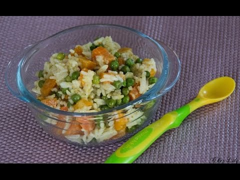 Recette bébé 8 mois : Riz et carottes