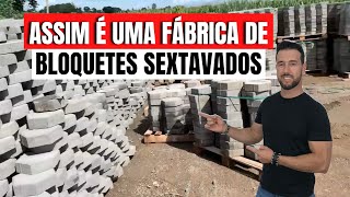 Com uma estrutura simples consegue se dar muita produção de pavers