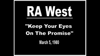 RA West 'Keep Your Eyes On The Promise' 1/5