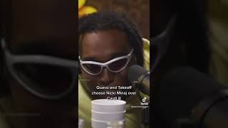 Quavo and Takeoff Choose Nicki Minaj Over Cardi B.