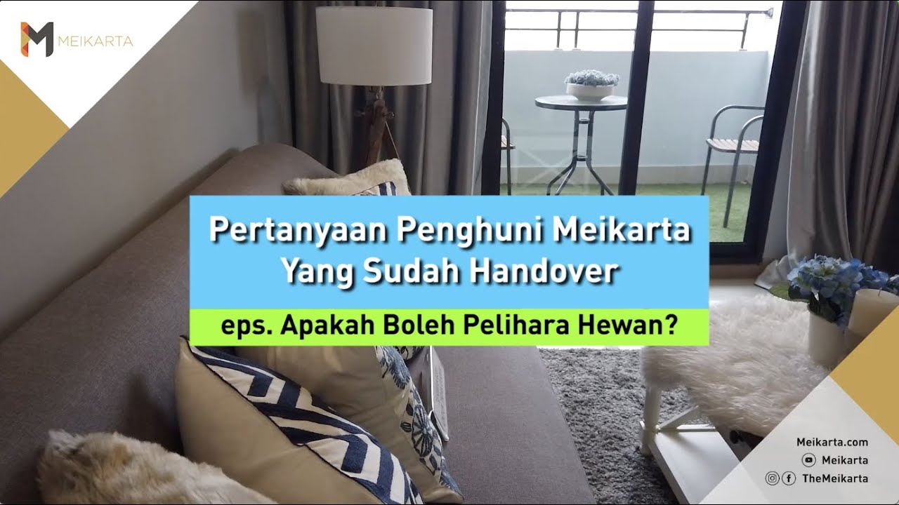 QnA Meikarta Apakah  Boleh Pelihara Hewan  didalam Unit 