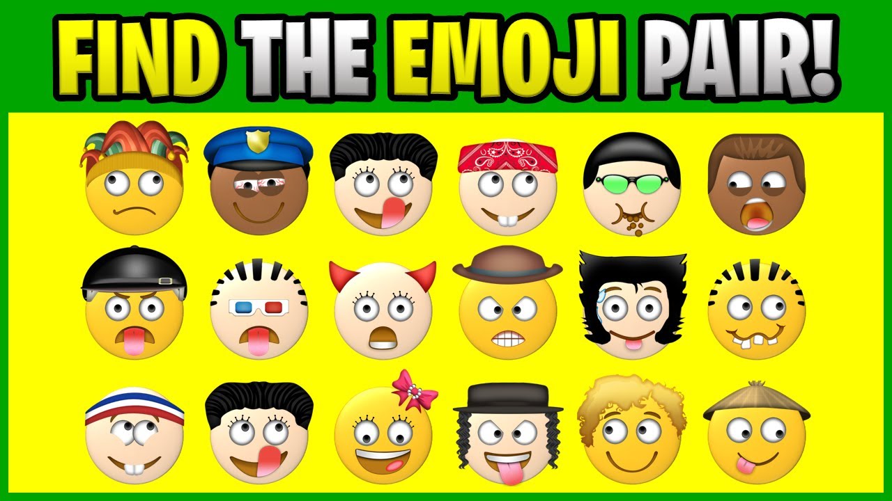 FIND THE EMOJI PAIR P15001 Find The Difference Spot The Difference find-the-emoji-pair-p15001-find-the-difference-spot-the-difference