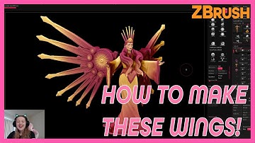 Making Stained Glass Angel Wings in ZBrush