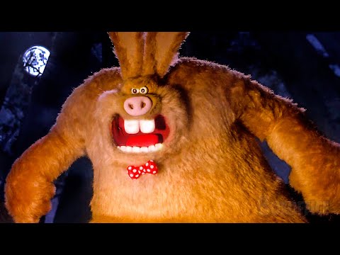 A Transformação do Coelhosomem 😱🐰 | Wallace & Gromit: A Batalha dos Vegetais | Clipe