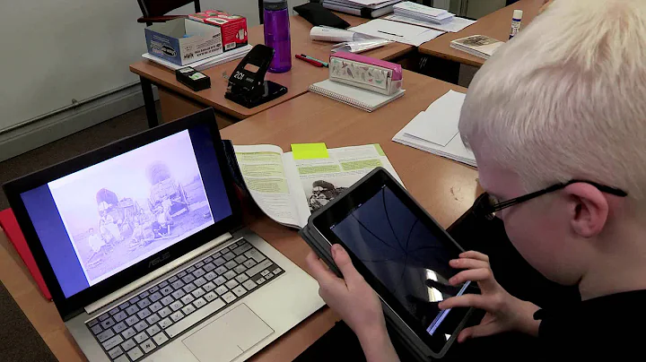 Ben is 14 and uses a tablet and a laptop
