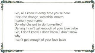 Barry White - I Can't Believe You Love Me Lyrics