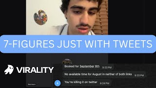 How I Made Virality $1,000,000 JUST With Tweets | Case Study
