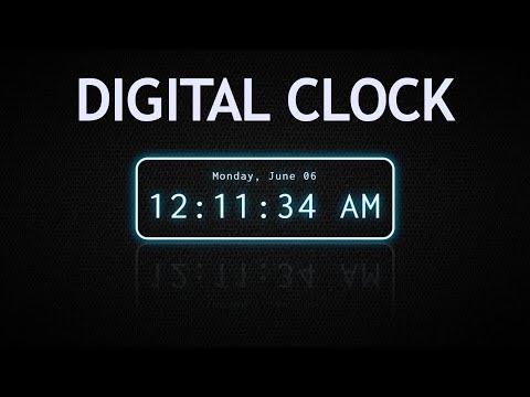 Digital Clock using HTML, CSS  & JavaScript