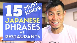 Must Know Japanese Phrases for EATING at Restaurants in Japan | Watch Before You Go
