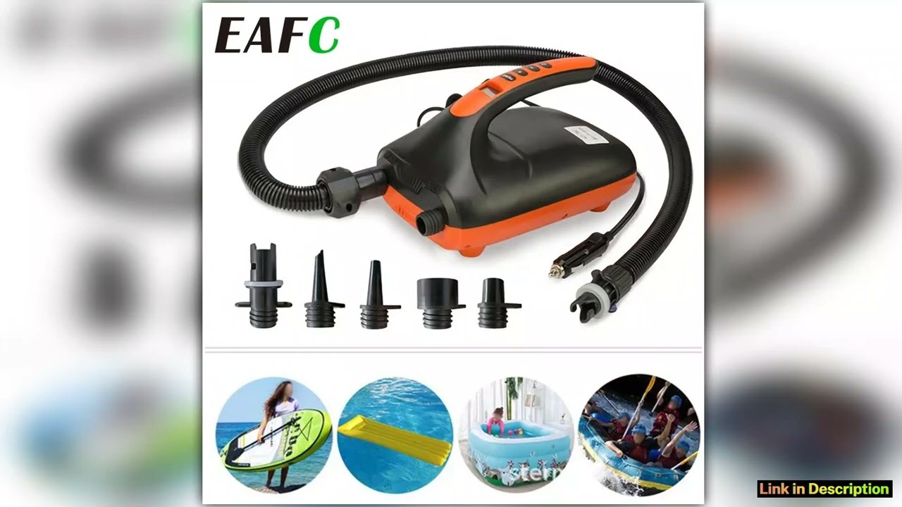 20 PSI Double Stage Electric Air Pump High Pressure Outdoor Paddle Board Pump for SUP Kayak Air