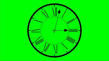 Black Analogue Clock | Green Screen Video Free Download | No Copyright | Source File Included