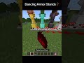Dancing armor Stands #minecraftmemes #minecraft #trending #viral #fyp