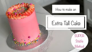 How to Make an Extra Tall Versatile Cake (Double Barrel Cake) | Watch till the End to See What I Add