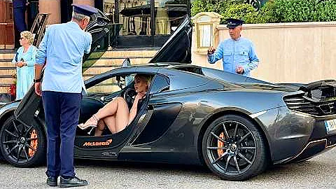 Gorgeous Ladies and Super Cars in Monaco in the Evening 16 #monaco #supercars #money #millionaire