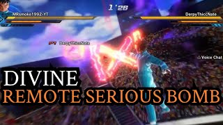 😳*CRAZY*😱 "Divine Remote serious bomb" ONLINE Dragonball Xenoverse 2 Combo GAMEPLAY
