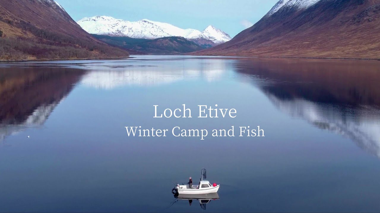 Superb Loch Etive wild camp in a hot tent amidst snow covered mountains. Fishing a bit less superb🙂