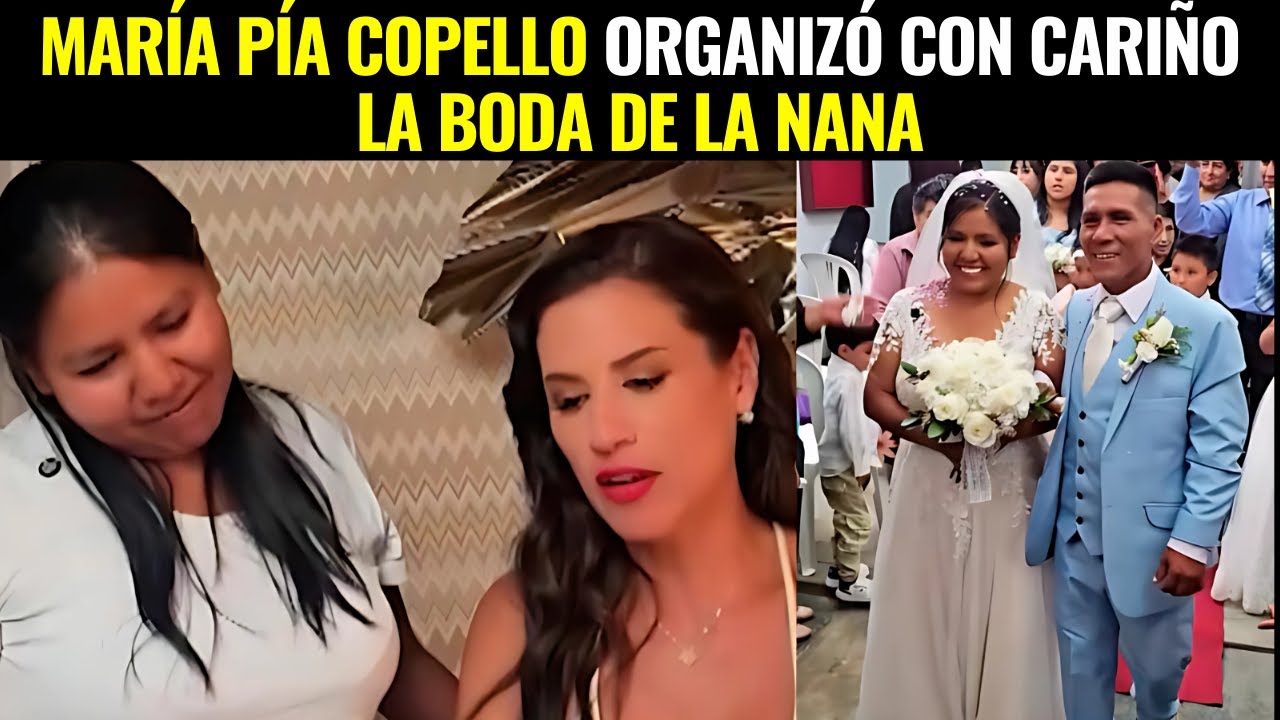 María Pía Copello Organiza la Boda Soñada para la Nana de sus Hijos