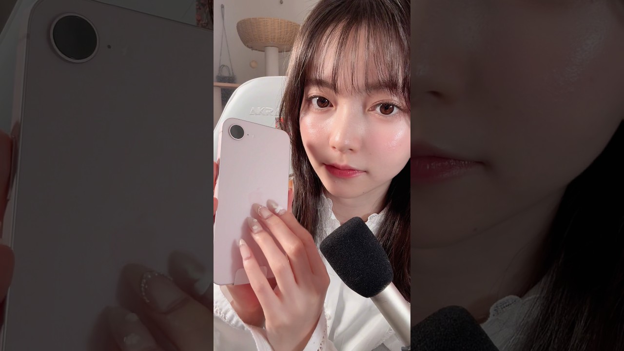桜色かわいい🌸　#asmr #asmr #iphone17e unboxing #iphone17e