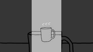 【自主制作アニメ】少し変わった湯気を描いてみた【 #Shorts 】
