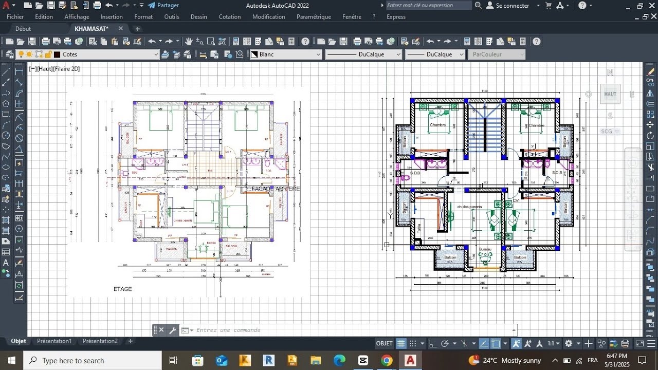 I Turned a Picture into a Floor Plan in AutoCAD – Full Drawing Process ...