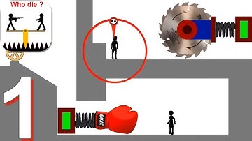 Who Dies First - Stupid Stickmans - Gameplay Walkthrough Part 1 All Domino Minigames (Android)