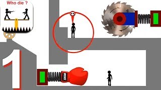 Who Dies First - Stupid Stickmans - Gameplay Walkthrough Part 1 All Domino Minigames (Android) screenshot 4