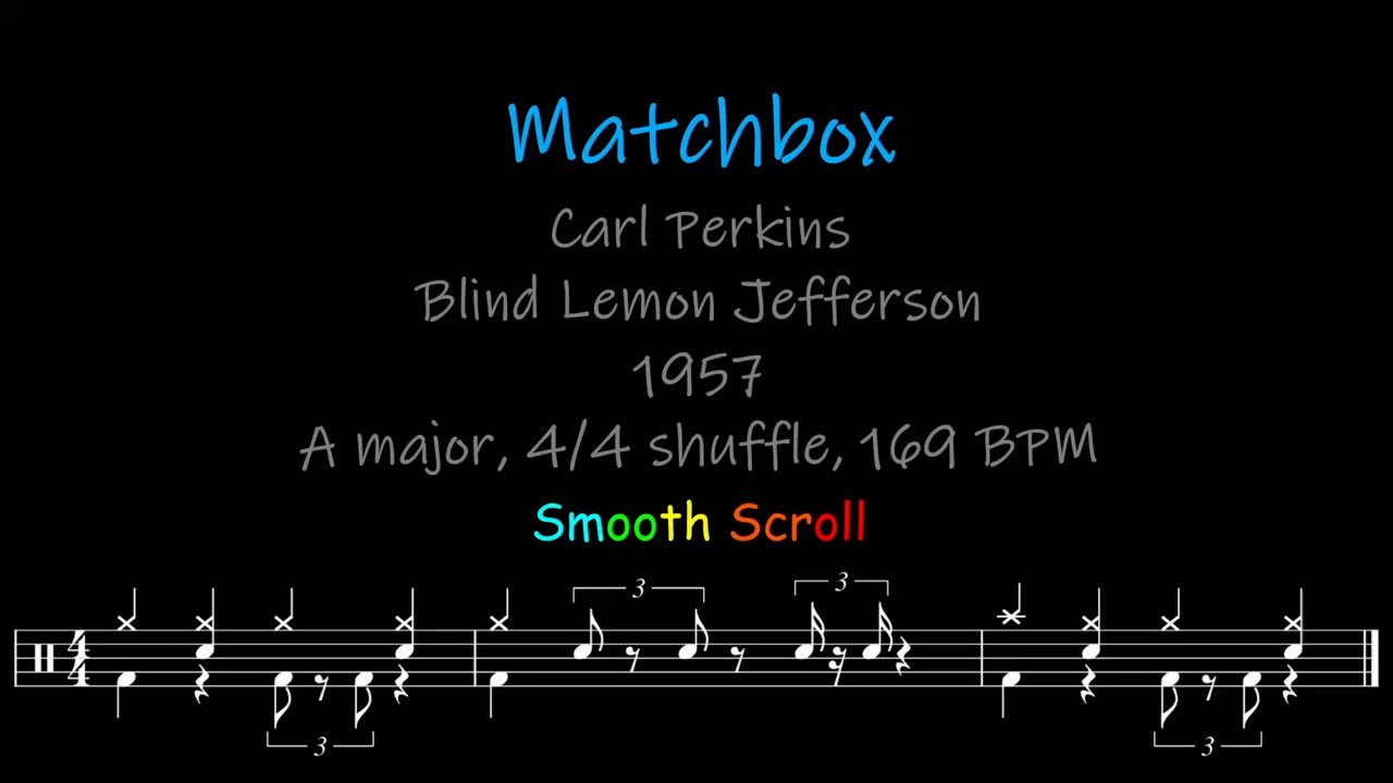 Matchbox, Chords, Lyrics and Timing YouTube